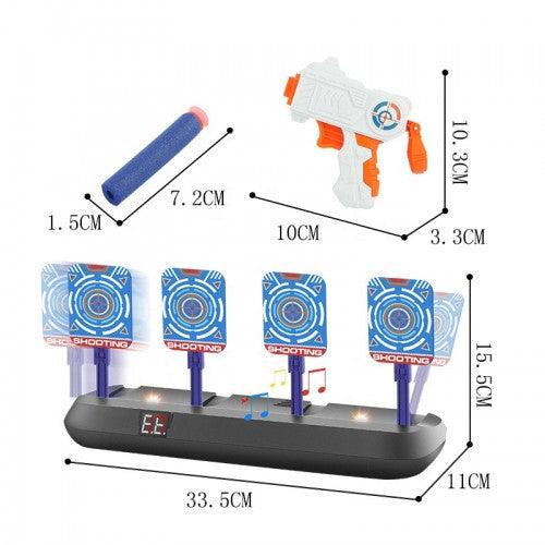 Smart Scoring Target Practice Toy Set with Auto Reset Targets Digital Scoreboard—NO.0566 - Toytexx Smart Scoring Target Practice Toy Set with Auto Reset Targets Digital Scoreboard—NO.0566 - Toytexx